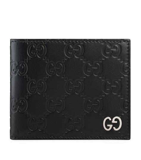 gucci leather wrist wallet|Gucci leather bifold wallet.